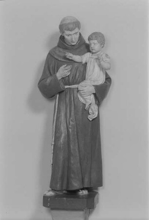 Konsolfigur Heiliger Franziskus mit Jesuskind