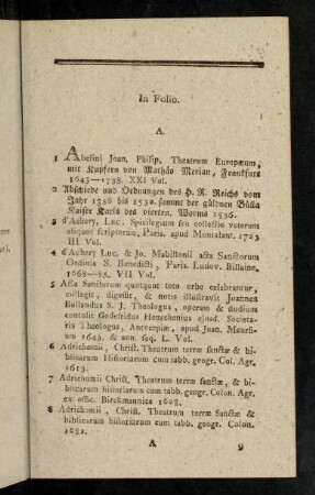 1-104, In Folio.