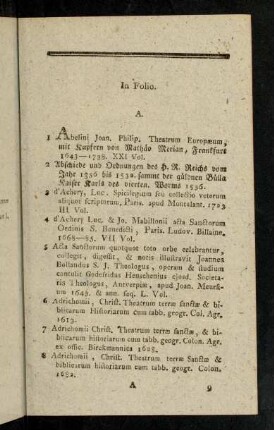 1-104, In Folio.
