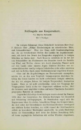 Rollkugeln aus Keuperschutt