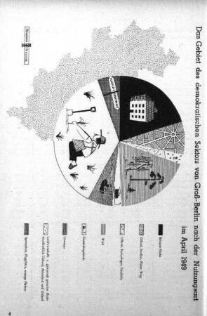 Das Gebiet des demokratischen Sektors von Groß-Berlin nach der Nutzungsart im April 1949