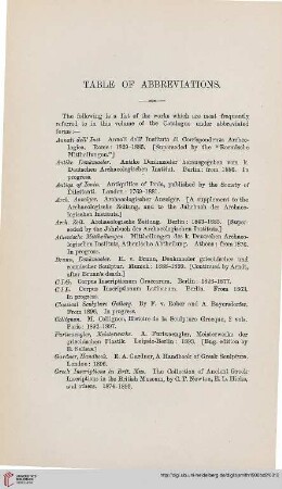Table of Abbreviations
