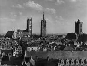 Blick auf Gent, Flandern, Belgien