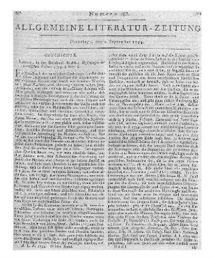 Gehres, S. F.: Pforzheims kleine Chronik. Memmingen: Seyler 1792