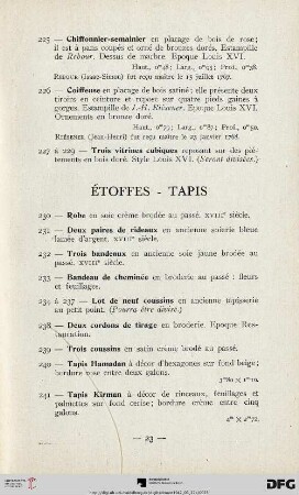 Étoffes - Tapis (Nr. 230-229)