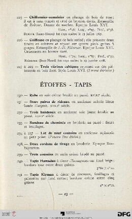 Étoffes - Tapis (Nr. 230-229)