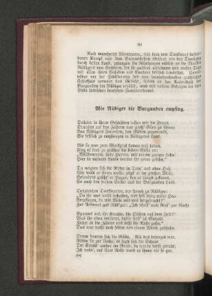 Wie Rüdiger die Burgunden empfing.
