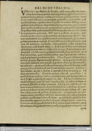 Baldi De Ubaldis Tractatus De Pactis