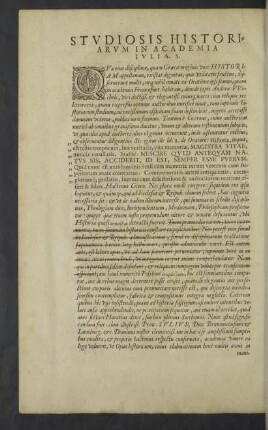 Studiosis Historiarum in Academia IUI. IA. S.