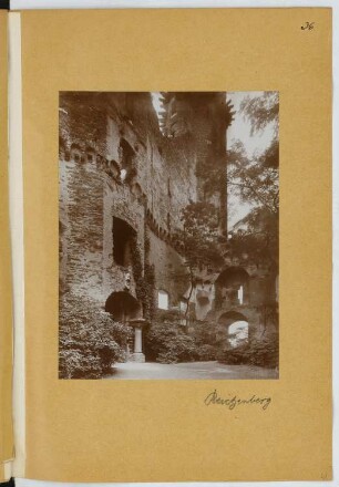 Burg Reichenberg: Ansicht (aus: Skizzen- und Fotoalbum 23)