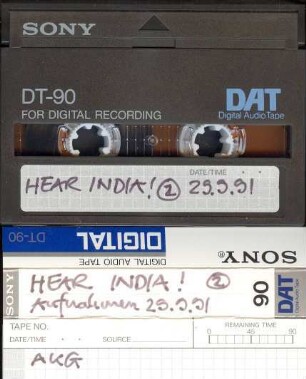 Hear India! 2. Aufnahmen 29.9.91