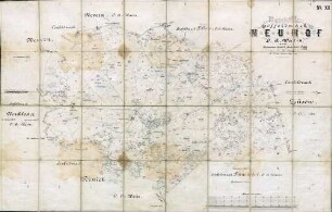N° XI; Mutterkarte Hoffeldmark Neuhof, D. A. Warin