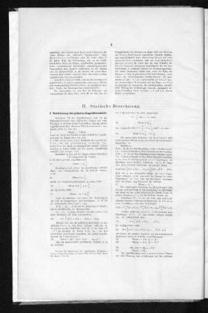 II. Statische Berechnung