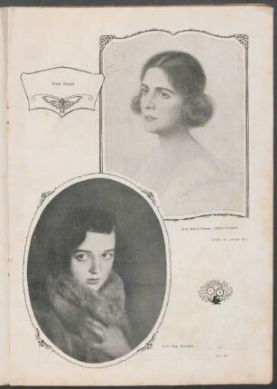 Nota social. - Srta. María Susana Lastra Villafañe [y] Srta. Olga Erichsen