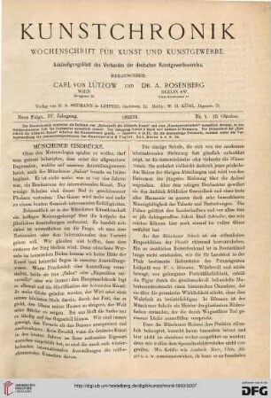 Heft 1 (13. Oktober 1892)