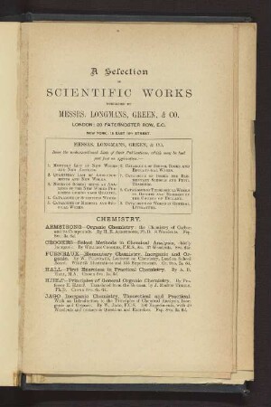 A Selection of SCIENTIFIC WORKS
