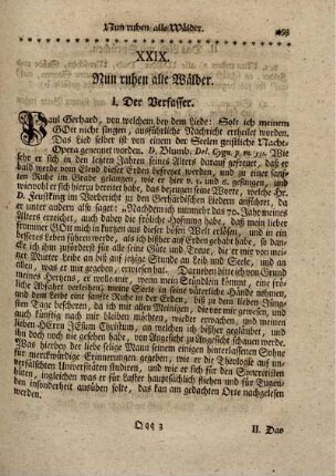 XXIX. Nun ruhen alle Wälder.