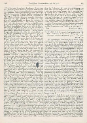 436-438 [Rezension] Rademacher, Arnold, Das Seelenleben der Heiligen. Katholische Lebenswerte