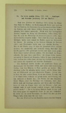 34. Der dritte punische Krieg, 149 - 146. - Karthagos und Korinths Zerstörung, 146 vor Christus