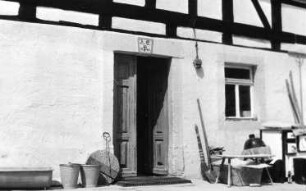 Klipphausen-Lampersdorf. Obermühle, Eingang zum Wohnhaus