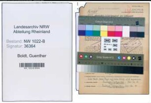 Entnazifizierung Guenther Boldt , geb. 15.06.1921 (Arbeiter)