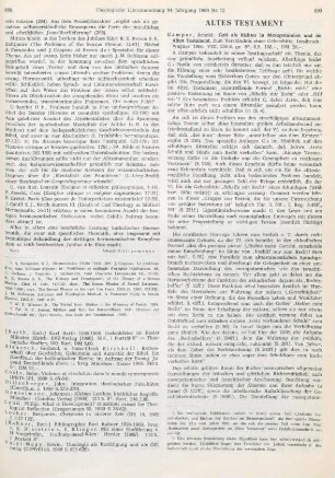 890-891 [Rezension] Gamper, Arnold, Gott als Richter in Mesopotamien und im Alten Testament
