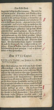 Das XVII. Capitel.