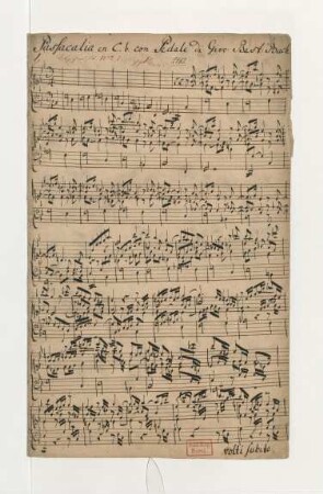 Passacaglien; org; c-Moll; BWV 582
