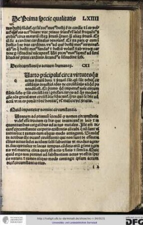 De circumstantiis activum humanorum, capitulum CXI.
