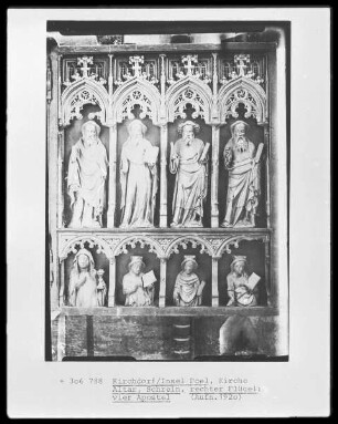 Altarflügel mit Aposteln und Heiligen