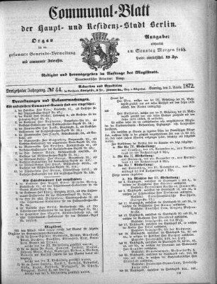 1872,44: No. 44, 3. November 1872