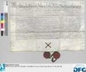 Pfalzgraf Ottheinrich und der Rat der Stadt Nürnberg lassen in endlichem Vollzug des im Jahre 1534 zwischen ihnen abgeschlossenen Vertrages über die Hohe Obrigkeit, Frais und Wildbann in den Ämtern Sulzbach, Hersbruck und Reicheneck und zur Beilegung des Streites wegen eines Weges, der von dem Hammer Haunratz nach Lichteneck führt, die Grenzen zwischen den genannten Ämtern neu vermarken. - Siegler: die beiden Vertragsteile.