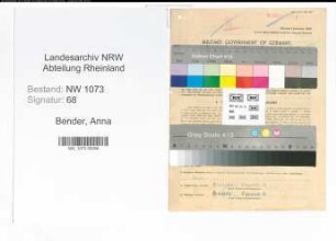 Entnazifizierung Anna Bender , geb. 15.04.1894 (Lehrerin)