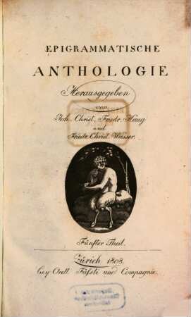 Epigrammatische Anthologie. 5