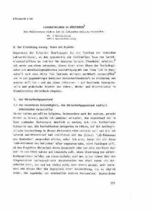 Lehnwortbildung im Wörterbuch