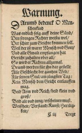 Warnung.