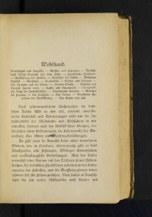 Wohlstand.