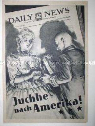 Reich illustrierte antiamerikanische Flugschrift des SED-Parteivorstandes