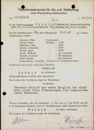 Schmid, Theresia