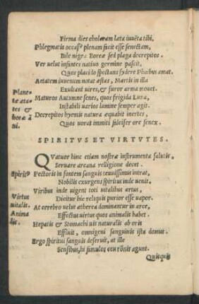 Spiritus Et Virtutes.