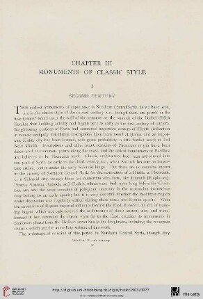 Chapter III. Monuments of classic style