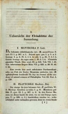 Jahrbücher der Insectenkunde : mit bes. Rücksicht auf d. Samml. im Königl. Museum zu Berlin. 1, 1. 1834
