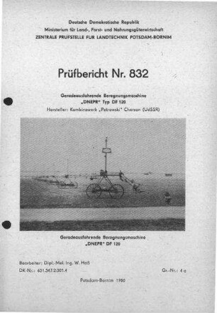 Beregnungsmaschine DF 120
