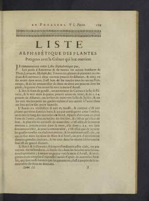 Liste alphabetique des plantes.