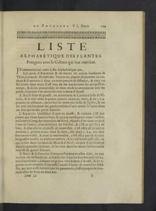 Liste alphabetique des plantes.