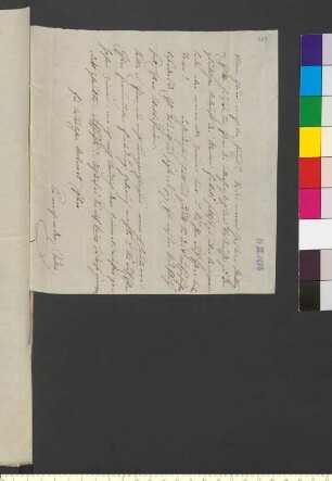 Brief von Egloffstein, Julie Gräfin von und zu an Goethe, Johann Wolfgang von