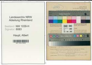 Entnazifizierung Albert Haupt , geb. 31.05.1921 (Polizist)