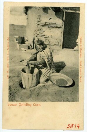 Squaw Grinding Corn
