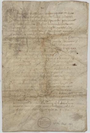 Beda. Explanatio Apocalypsis. Fragment