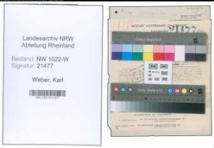 Entnazifizierung Karl Weber , geb. 05.07.1908 (Bahnbeamter)